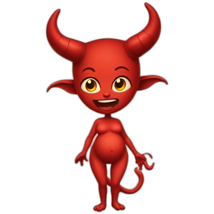 Pregnant devil emoji