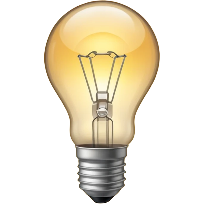 simple lightbulb emoji