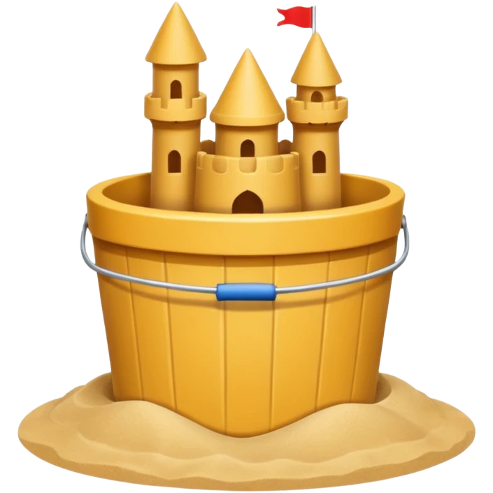 sand castle, Bucket-shaped castle emoji