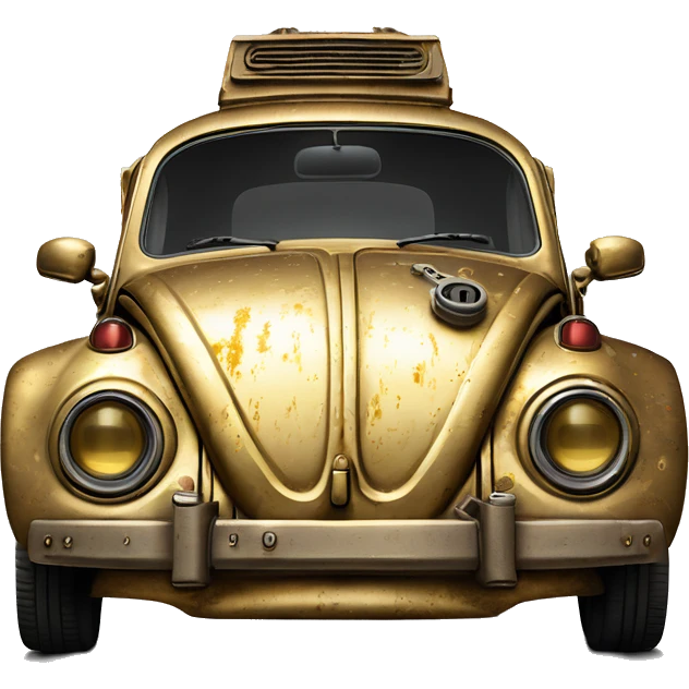 1972  C-3PO Volkswagen bug tarnished from space emoji