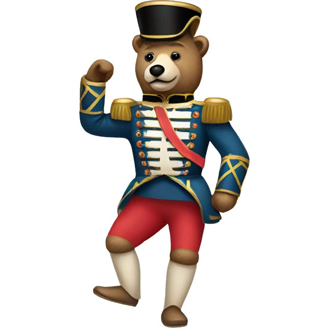 Nutcracker Bear marching emoji