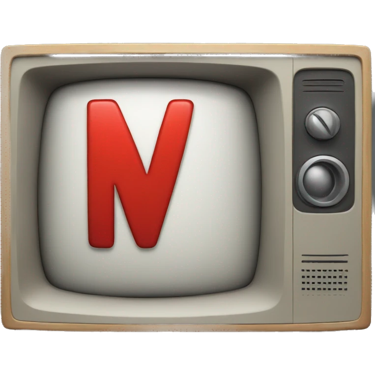 A TV with a red letter N emoji