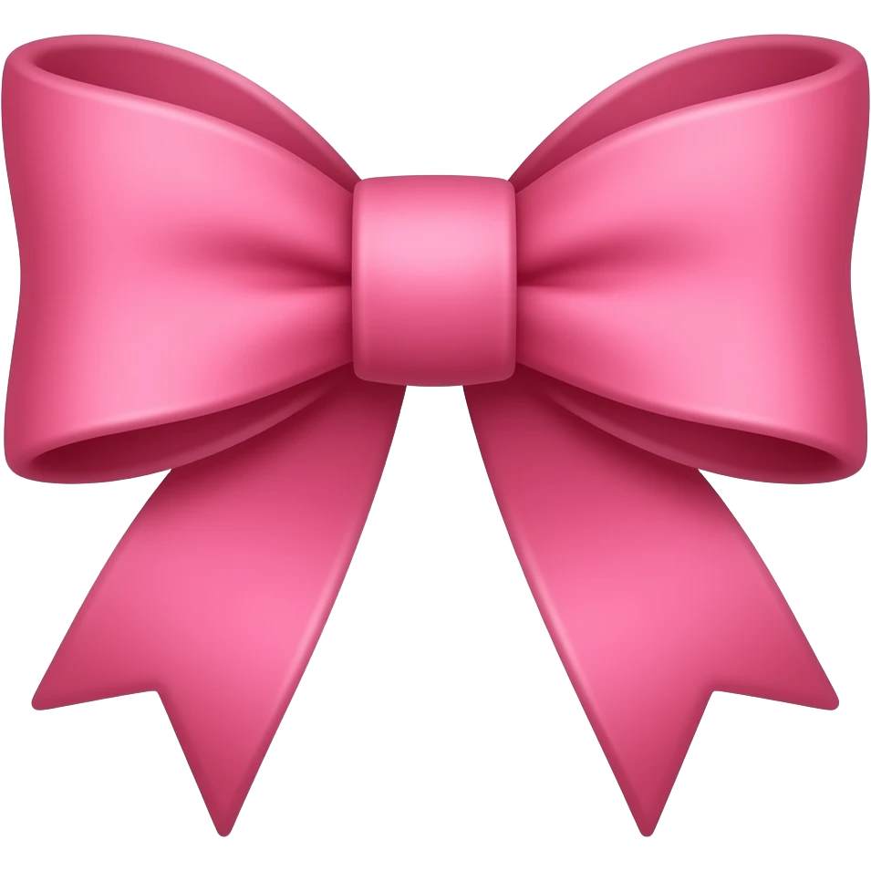 Bow pink emoji