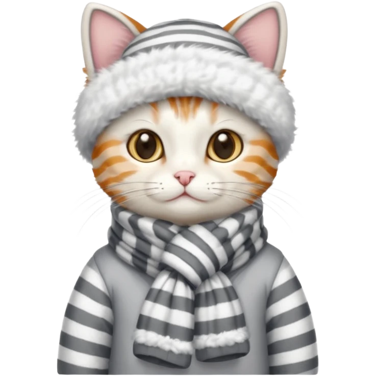 catin winter outfit emoji