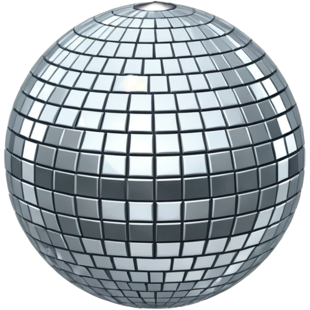 silver sparkling disco ball emoji