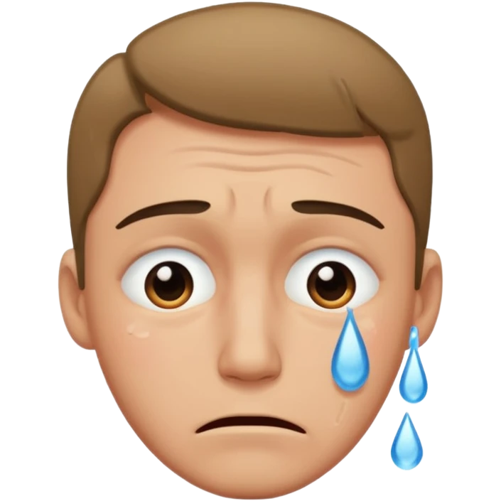man crying emoji