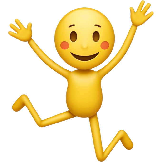 yellow cute sinmple, stickman emoji