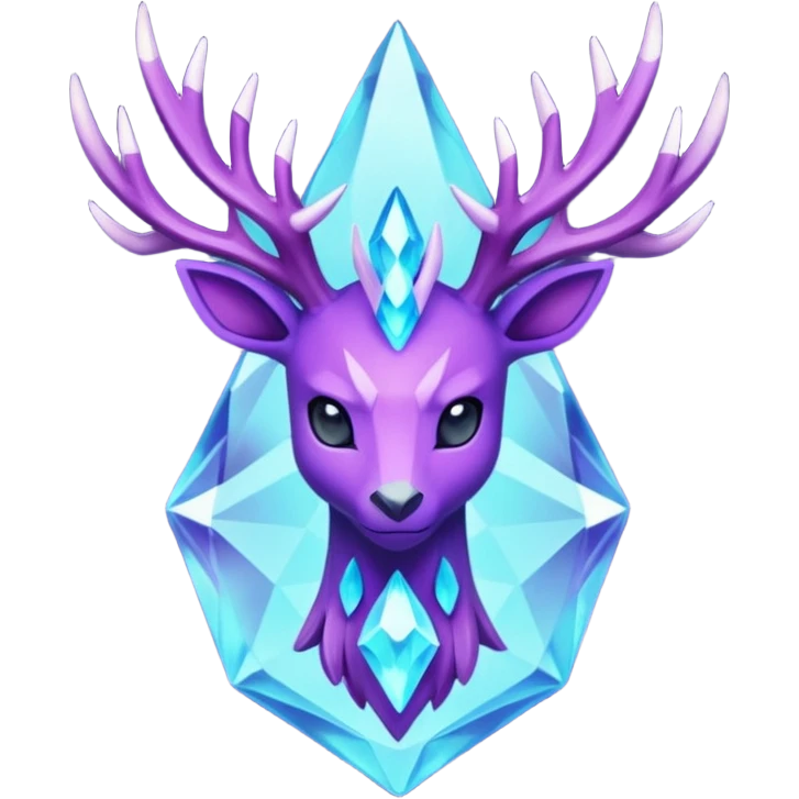 Pokemon legendary purple and cian crystal xerneas emoji