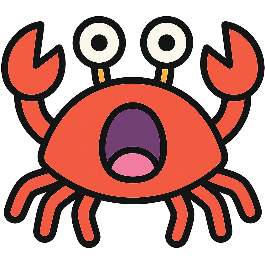 screaming crab emoji