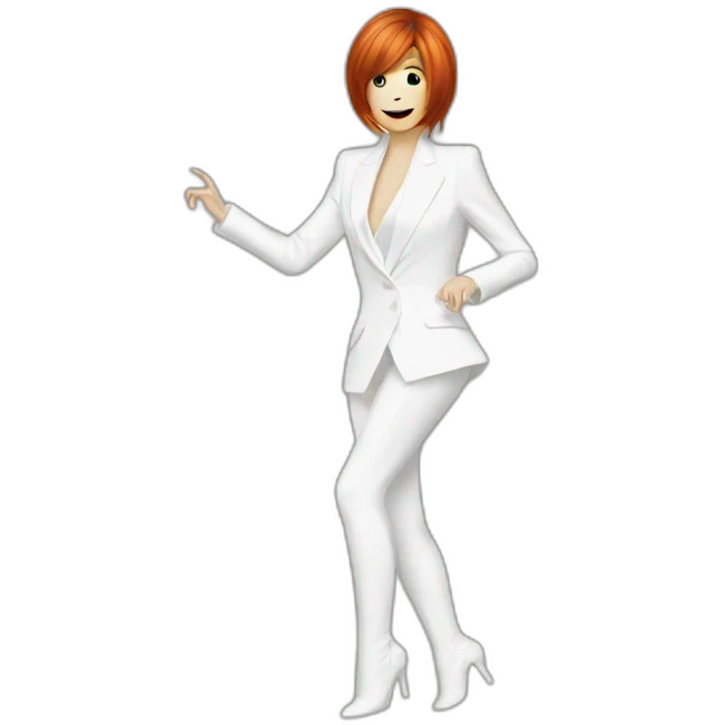 Mylène farmer dancing suit emoji