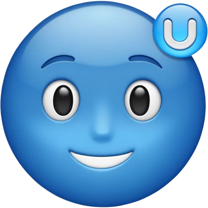 Blue Click emoji