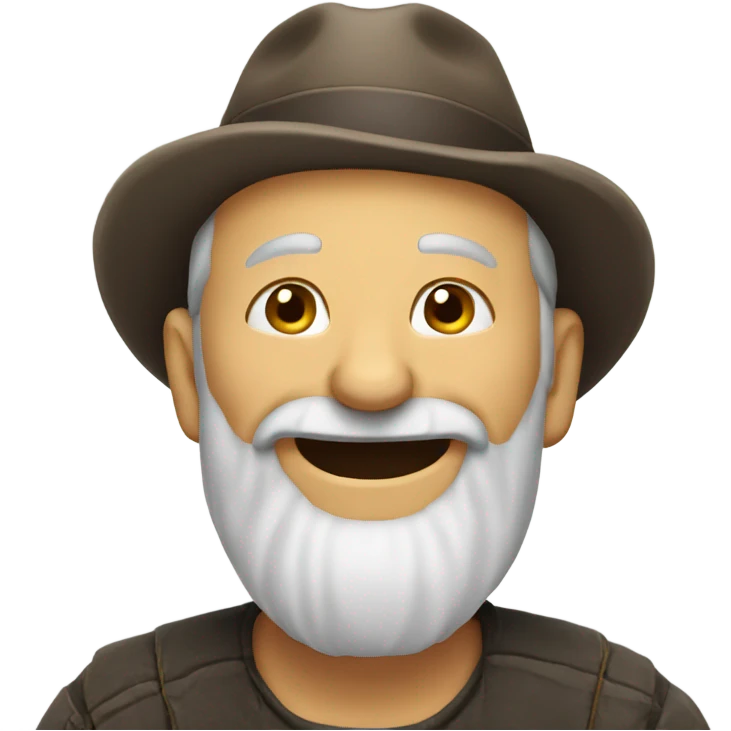 old man with beard laughing

 emoji