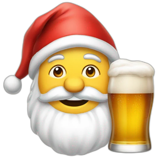 Père Noël bière emoji