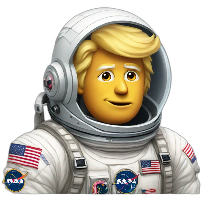 donald trump as astronaut emoji