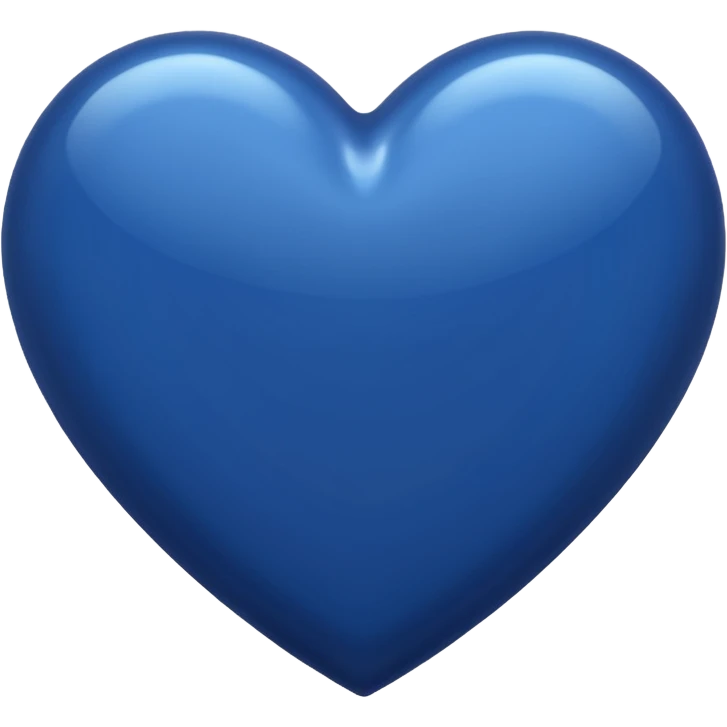 Dark blue heart emoji