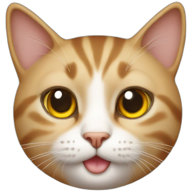 cat feels hot emoji