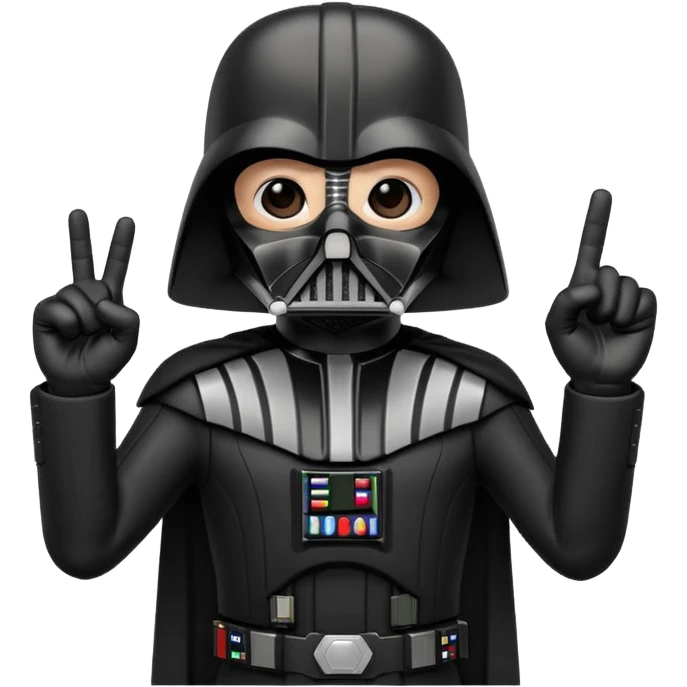 Darth Vader middle finger emoji