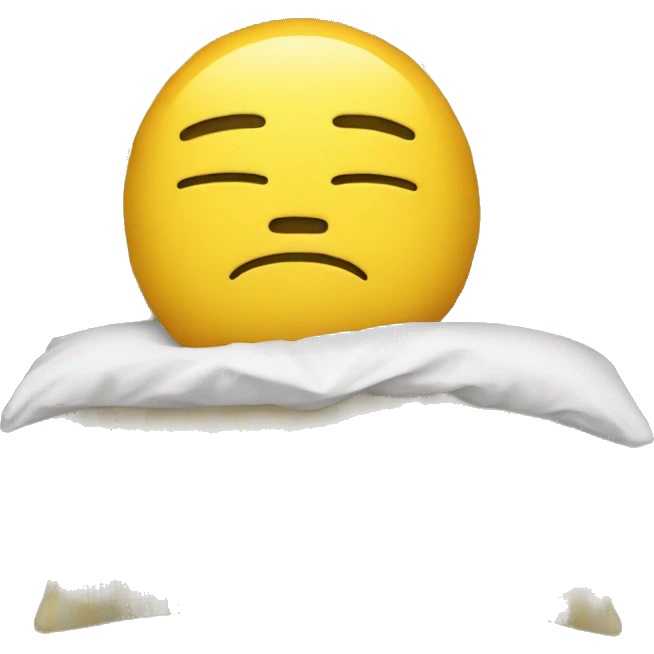 yellow emoji man with pillow head in pajamas without socks emoji