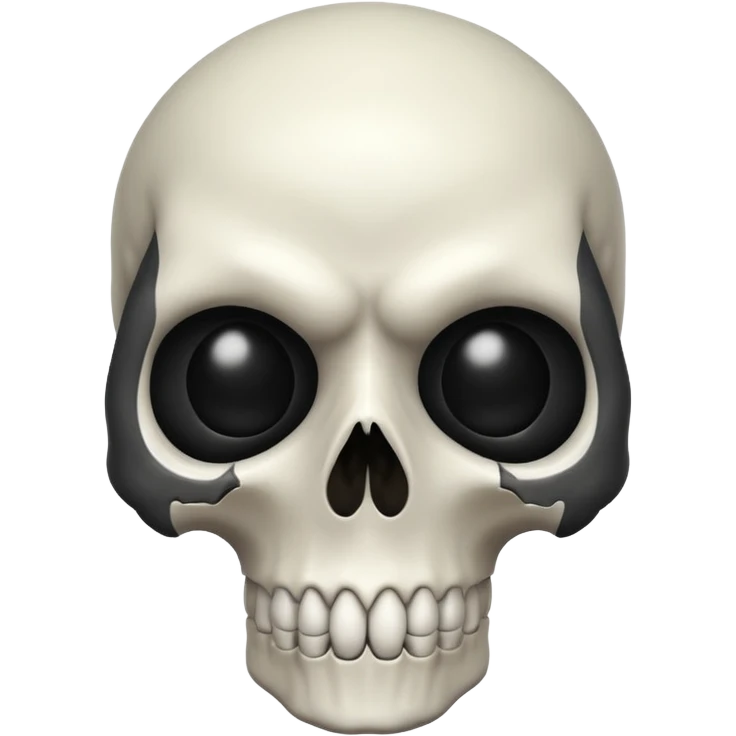 A scary skull emoji