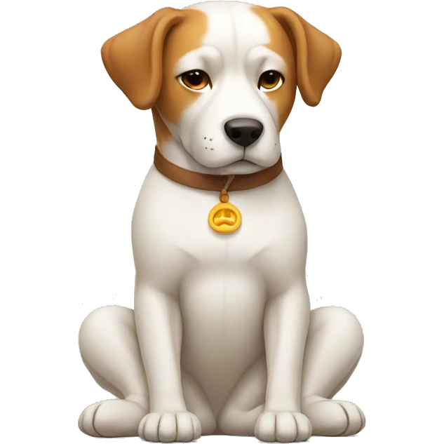 meditating dog emoji