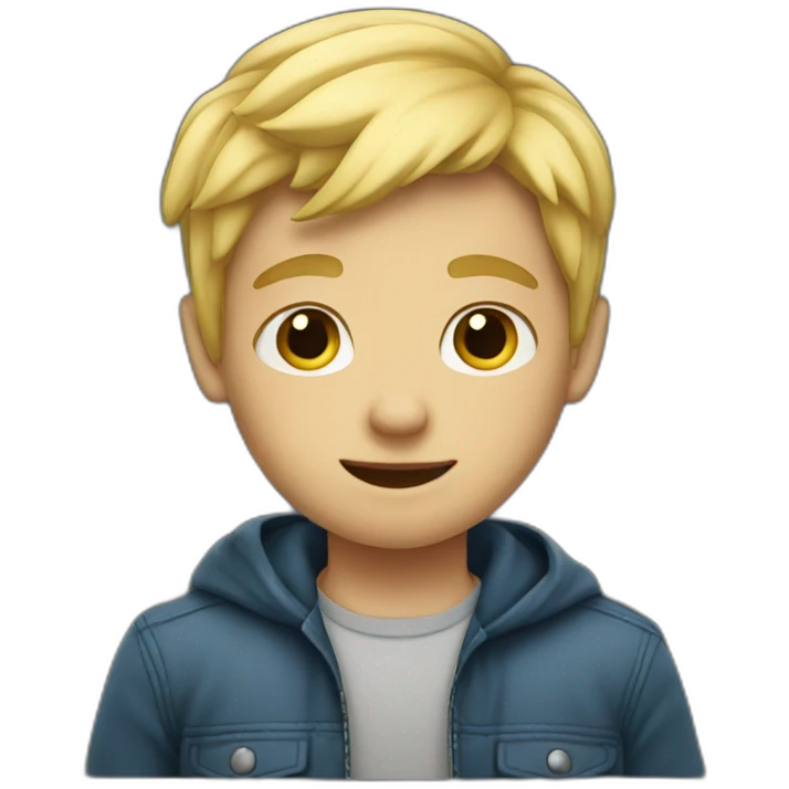 A blond boy  emoji