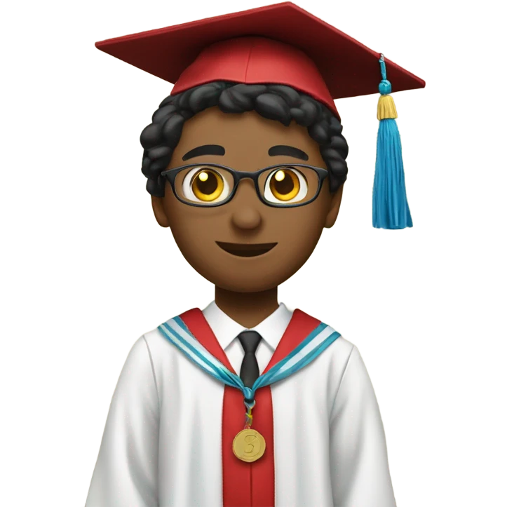 Valedictorian on podium emoji