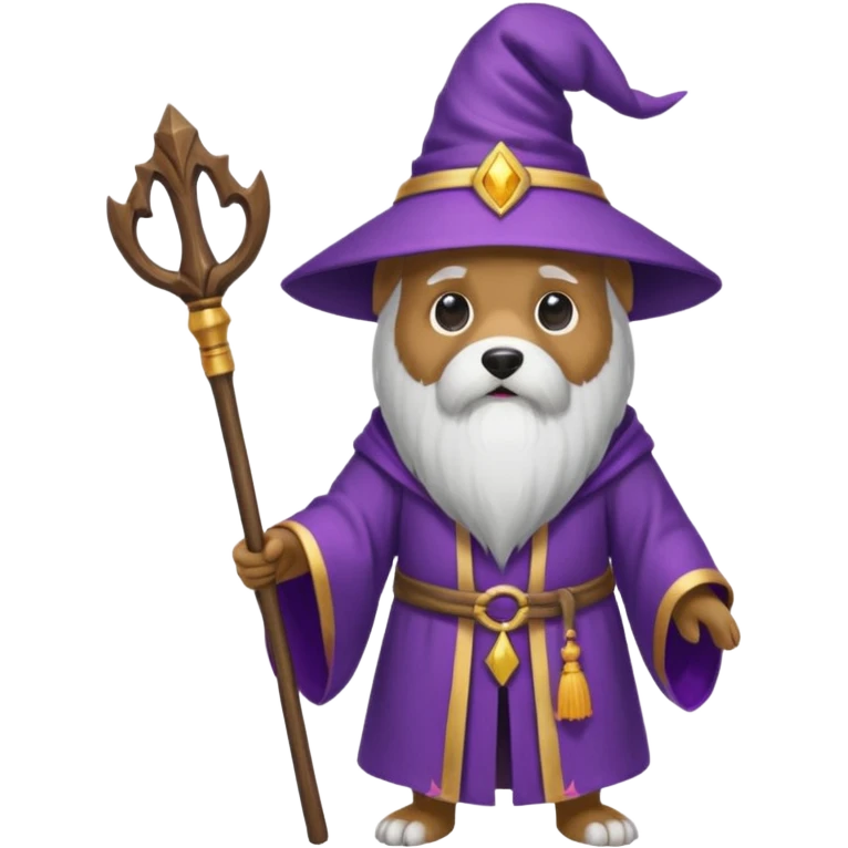 Dog wizard emoji
