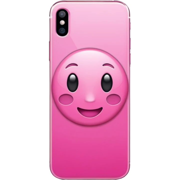 Pink iPhone 15 emoji