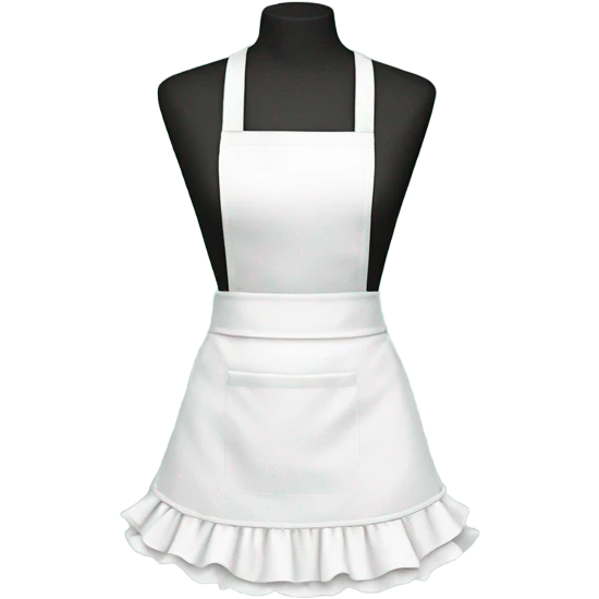 waist apron with ruffle trim emoji