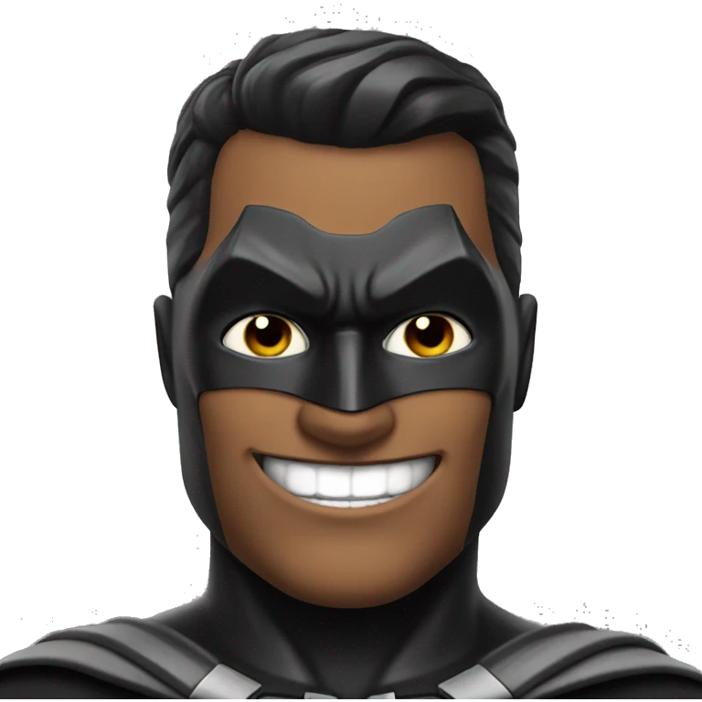 Smiling batman wnk emoji