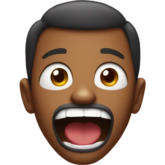 emoji with big mouth emoji