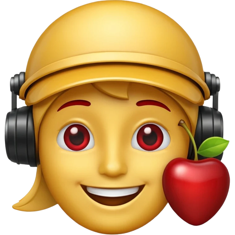 i want ai engineer emoji (theme: gold cherry red) emoji