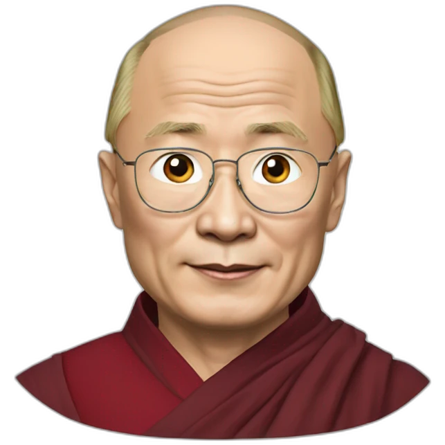 Putin as dalai lama emoji