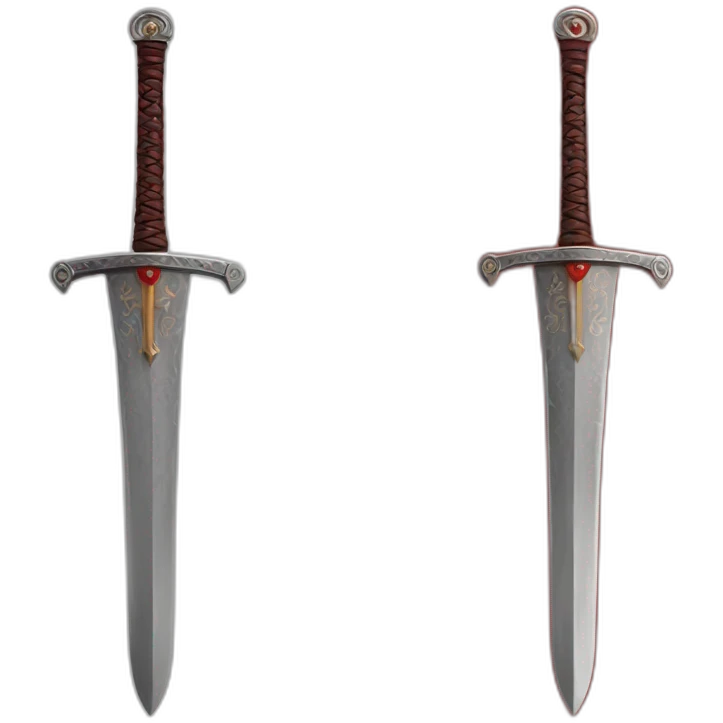 Two arabi sword’s in a cross down with red background  emoji