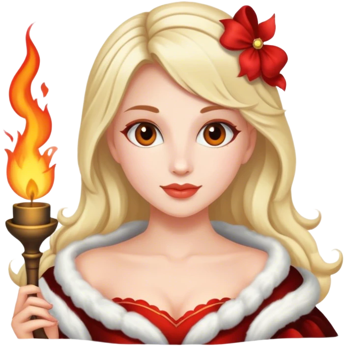 Coquette with Hearth emoji