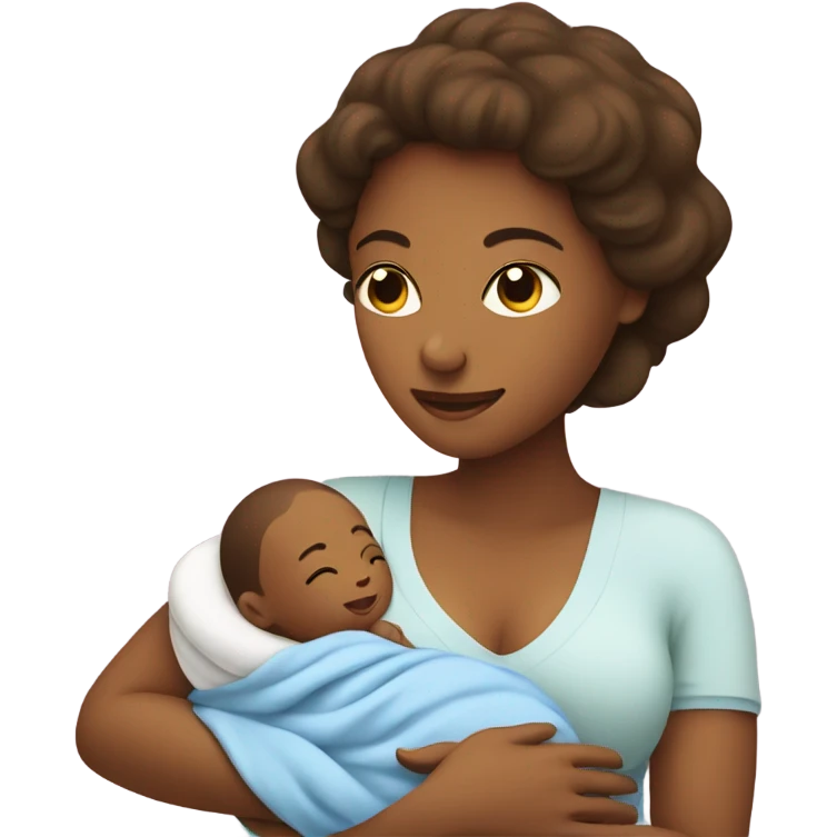 mother breastfeeding baby emoji