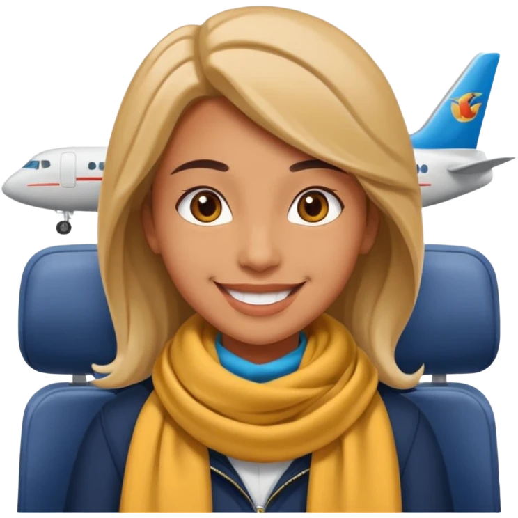 Create two emoji characters.

Left: a stressed student preparing for IELTS, holding books and coffee, tired face, exam stress.

Right: a happy confident student after IELTS, traveling abroad, airplane, university, freedom, smiling.

Style: Apple emoji, clean, simple, white background. emoji