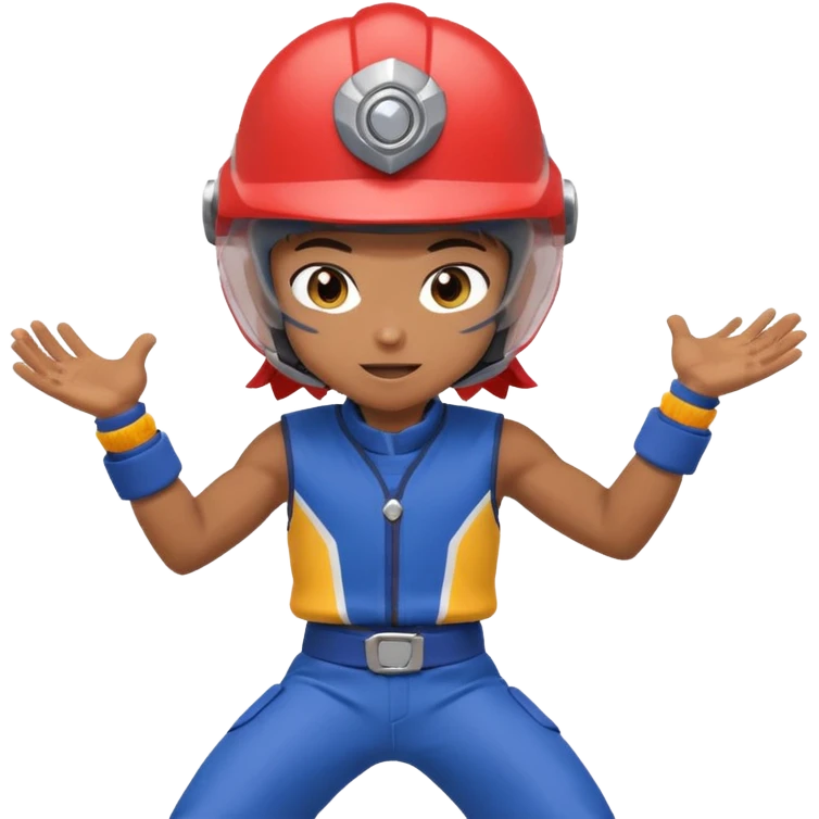 Beyblade with smart anime type player emoji