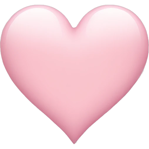 Light pink heart  emoji
