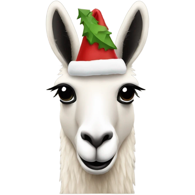 llama Christmas emoji