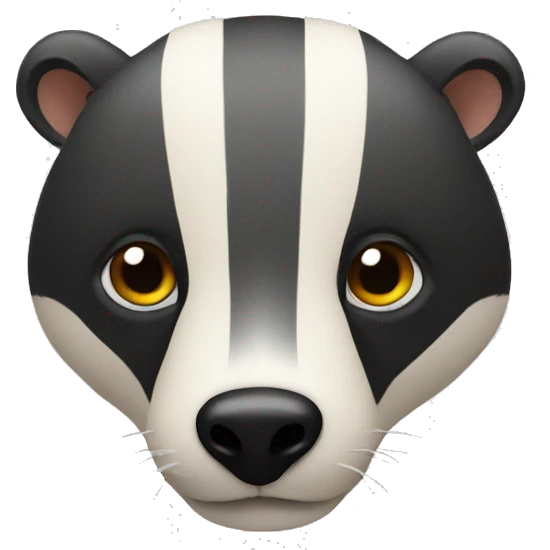 badger with brain emoji