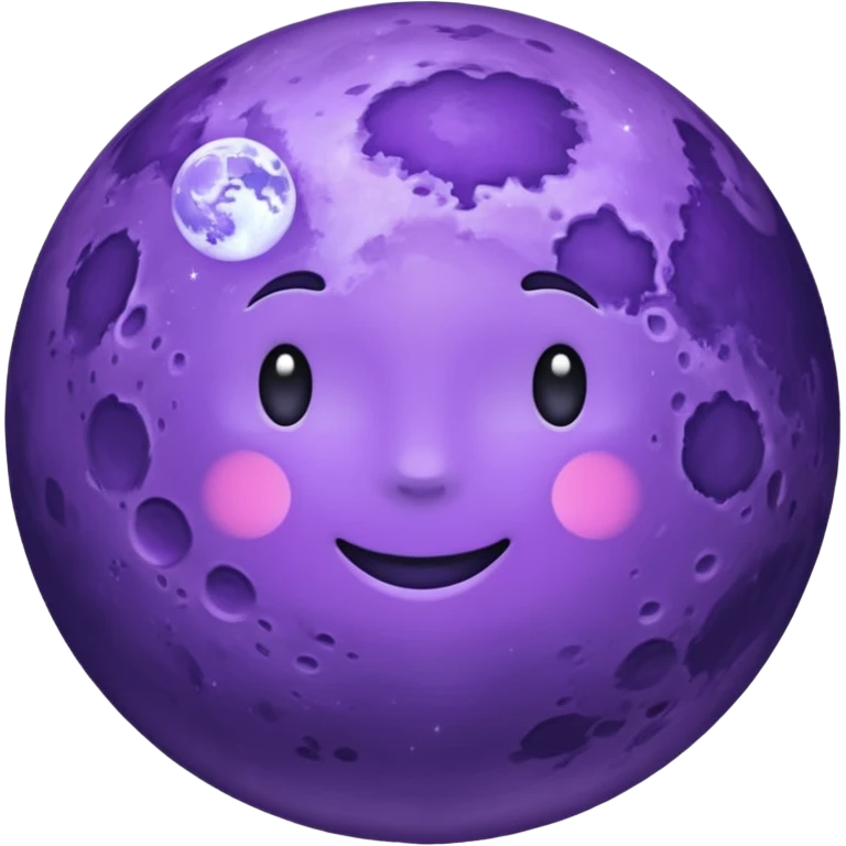 purple moon emoji