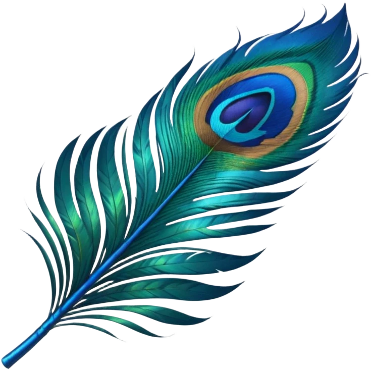 Peacock feather emoji emoji
