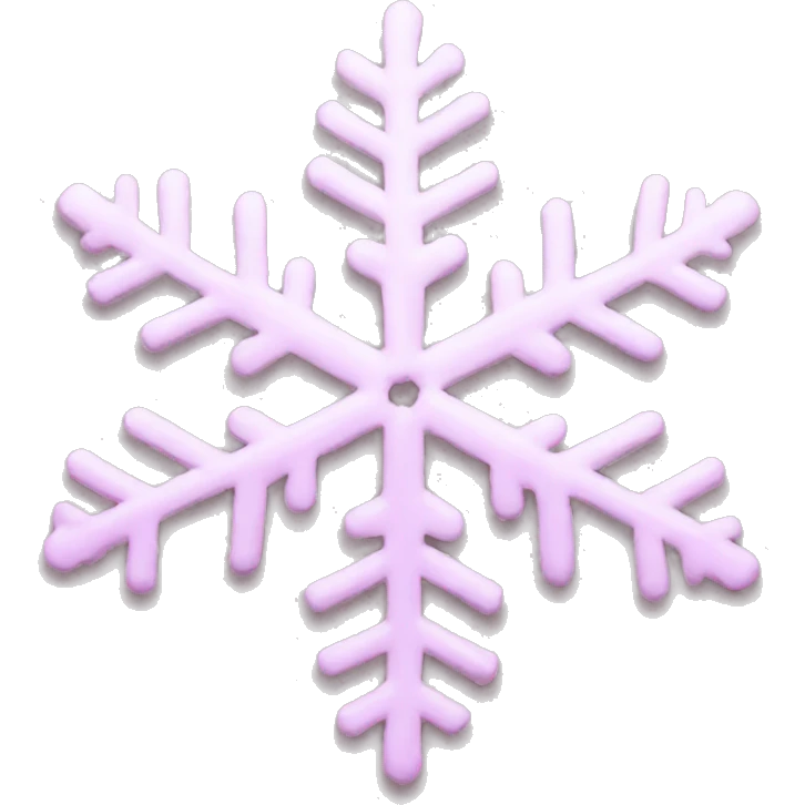 pastel pink snowflake  emoji