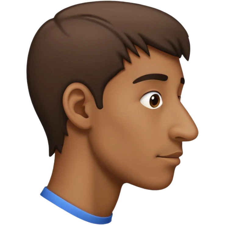  big nose, side view emoji