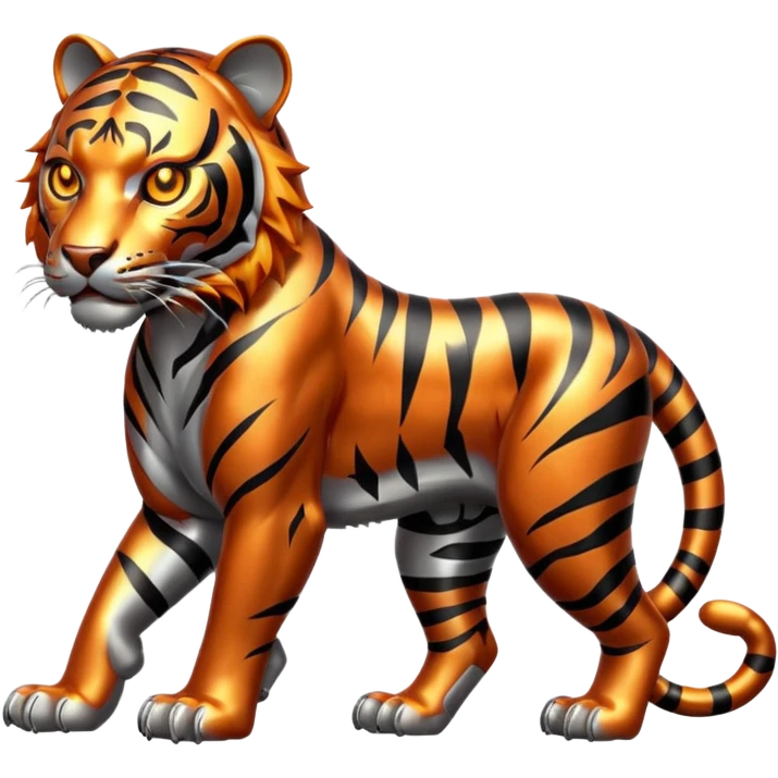 Metal Tiger full body  emoji