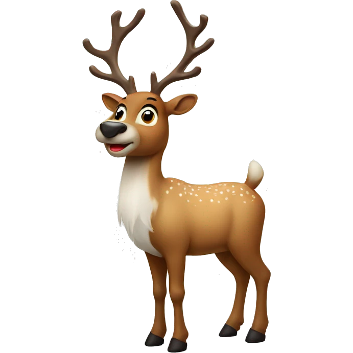 Christmas reindeer emoji