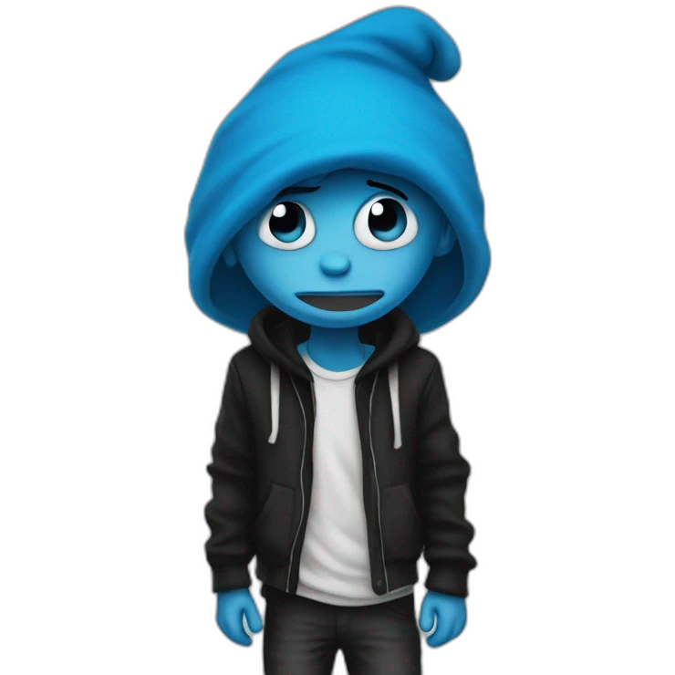 emo Smurf emoji
