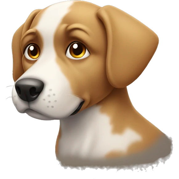 Perro con manzana  emoji