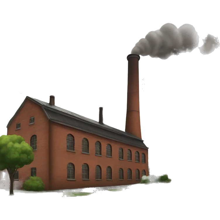 old factory with chimney emoji